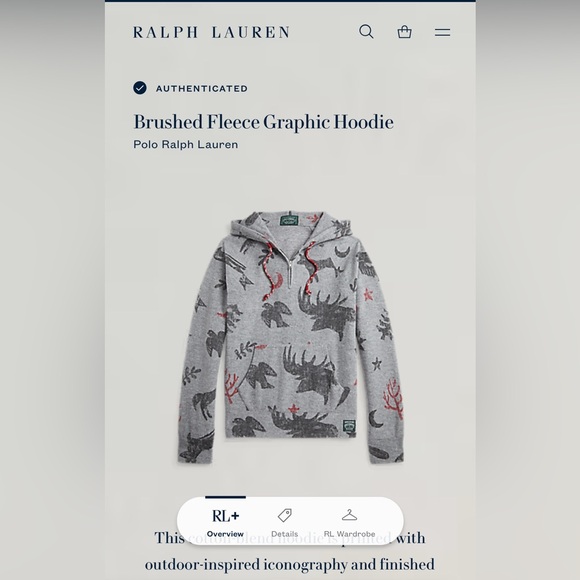 Polo Ralph Lauren Mens Brushed Fleece Graphic Hoodie Sweatshirt 🔥🔥🔥 